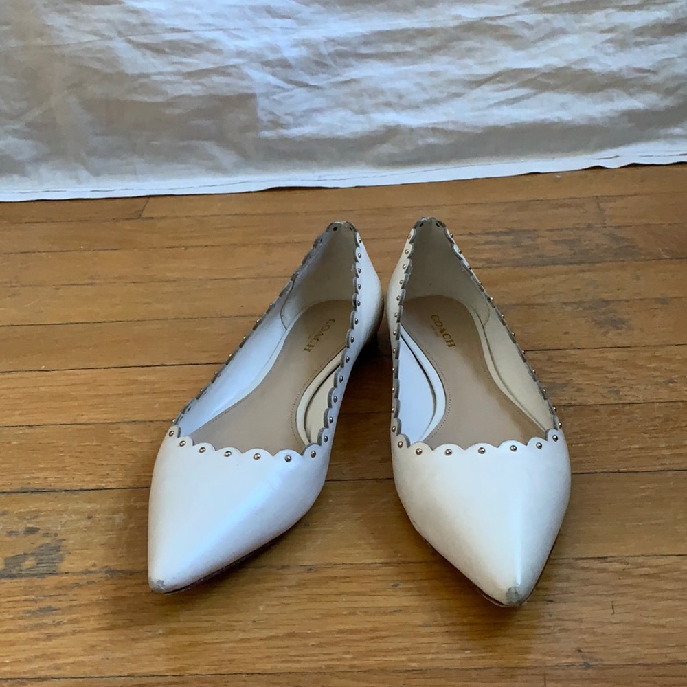 Coach studded flats sz 7.5
